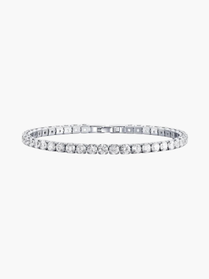 Women's Brilliance Tennis Bracelet – Elegant Timeless Sparkle Design-bracelet-Silver-