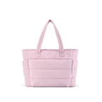 Isola | Women's Puffer Tote Bag Spacious Lightweight Quilted Everyday Work Travel Handbag-Tote bag-Pink-Camoufit