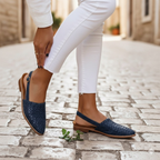 Luna Refined Woven Flats - Comfortable Everyday Elegant Shoes-Women's Flats-Brown-4-Camoufit