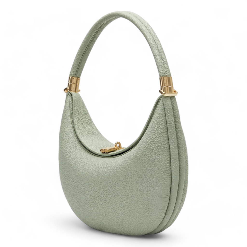 Amélis | Women's Crescent Shoulder Bag Spacious Day Night Versatile Modern Handbag-Shoulder Bag-Light Green-Camoufit