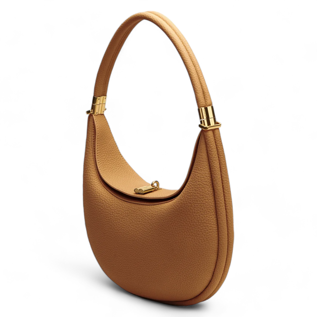 Amélis | Women's Crescent Shoulder Bag Spacious Day Night Versatile Modern Handbag-Shoulder Bag-Brown-Camoufit