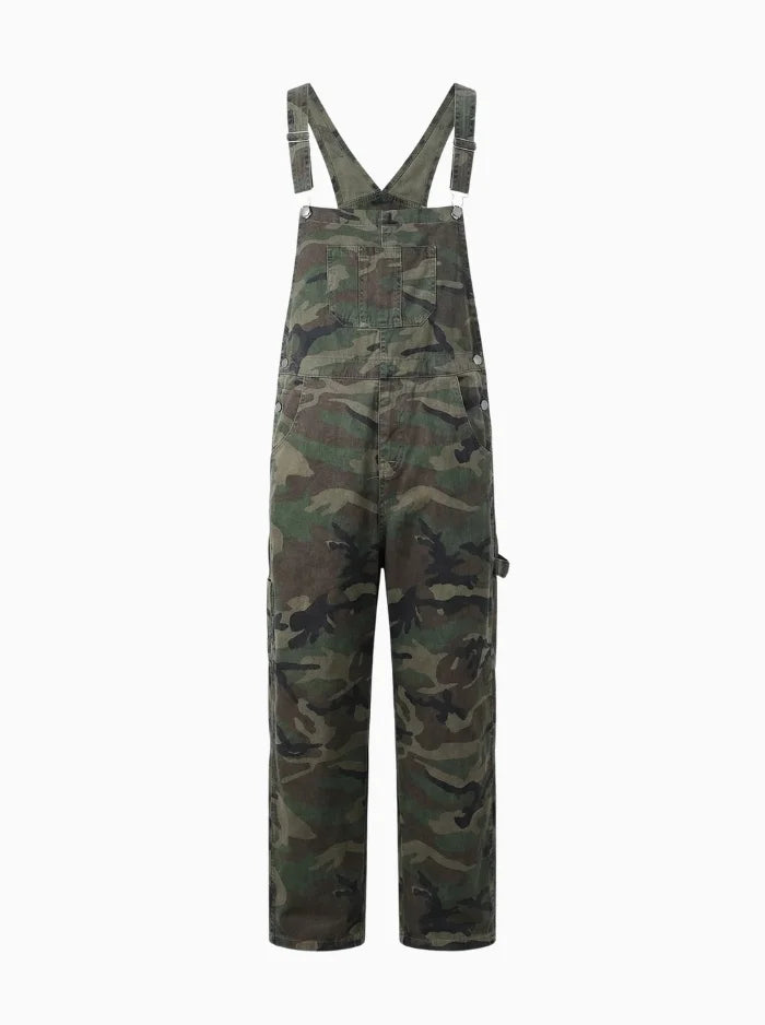 Marcus Men's Camouflage Multi-Pocket Denim Overalls-Men's Overalls-CAMOUFIT-Camouflage-XS-Camoufit
