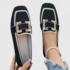 Verisse | Women's Orthopedic Loafers – Cushioned Support Elegant Fit-Women's Loafers-Black-4-