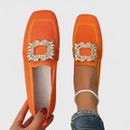 Verisse | Women's Orthopedic Loafers – Cushioned Support Elegant Fit-Women's Loafers-Orange-4-