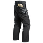 Mens Waterproof Fleece Lined Tactical Cargo Pants Outdoor Hiking Trousers-Tactical Cargo Pants-CAMOUFIT-Black-S-Camoufit