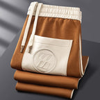 Men's Tracksuit Set – Zip Jacket Side Stripe Jogger Fit-Men's Tracksuit-Chestnut Brown-XS-