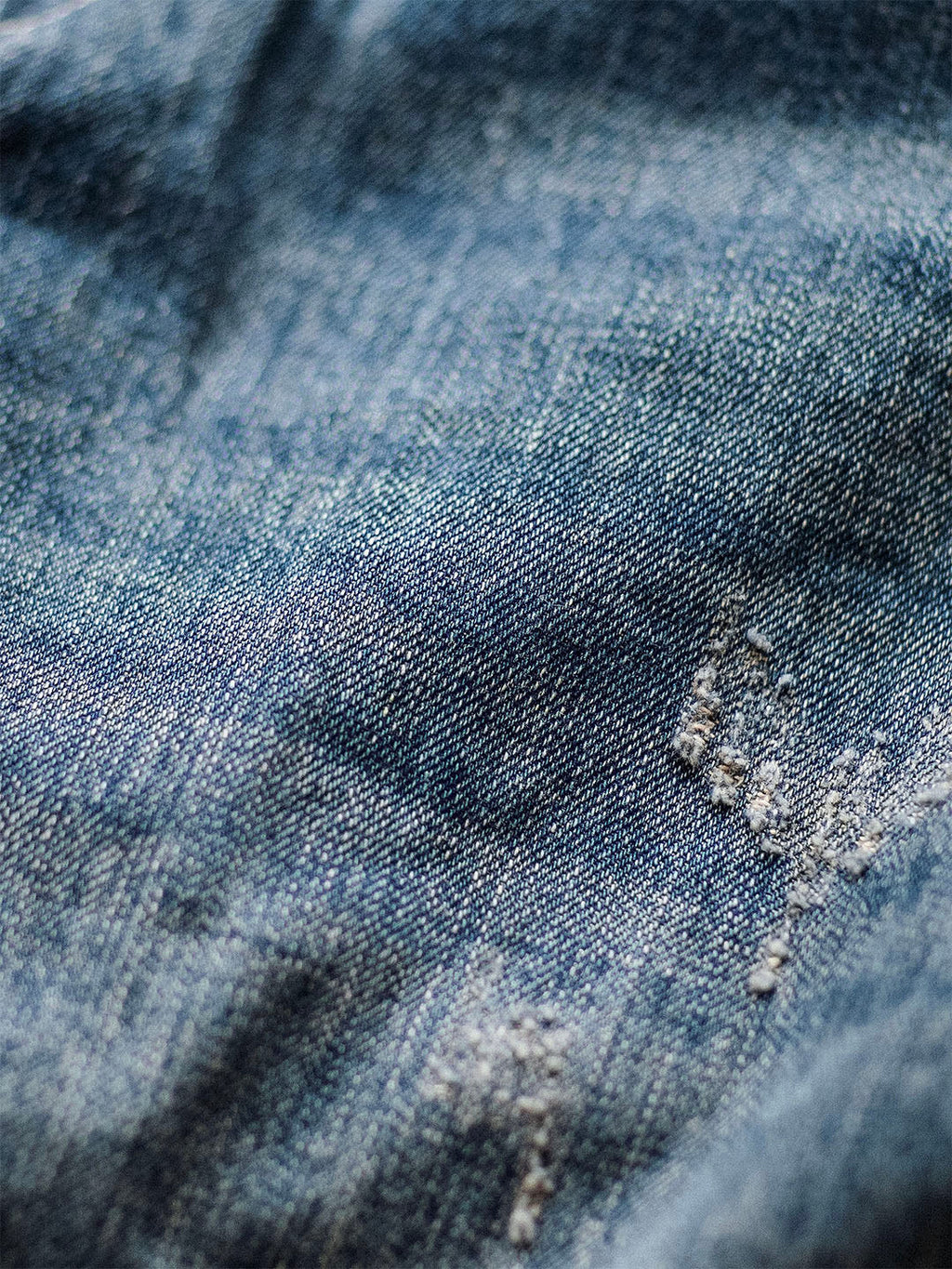 Men's Denim Overalls Distressed Blue Cotton 8