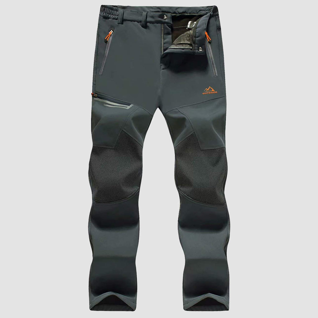 Arden Men's Fleece-Lined Ski Pants-Men's Fleece Lined Pants-CAMOUFIT-Dark Grey-30-Camoufit