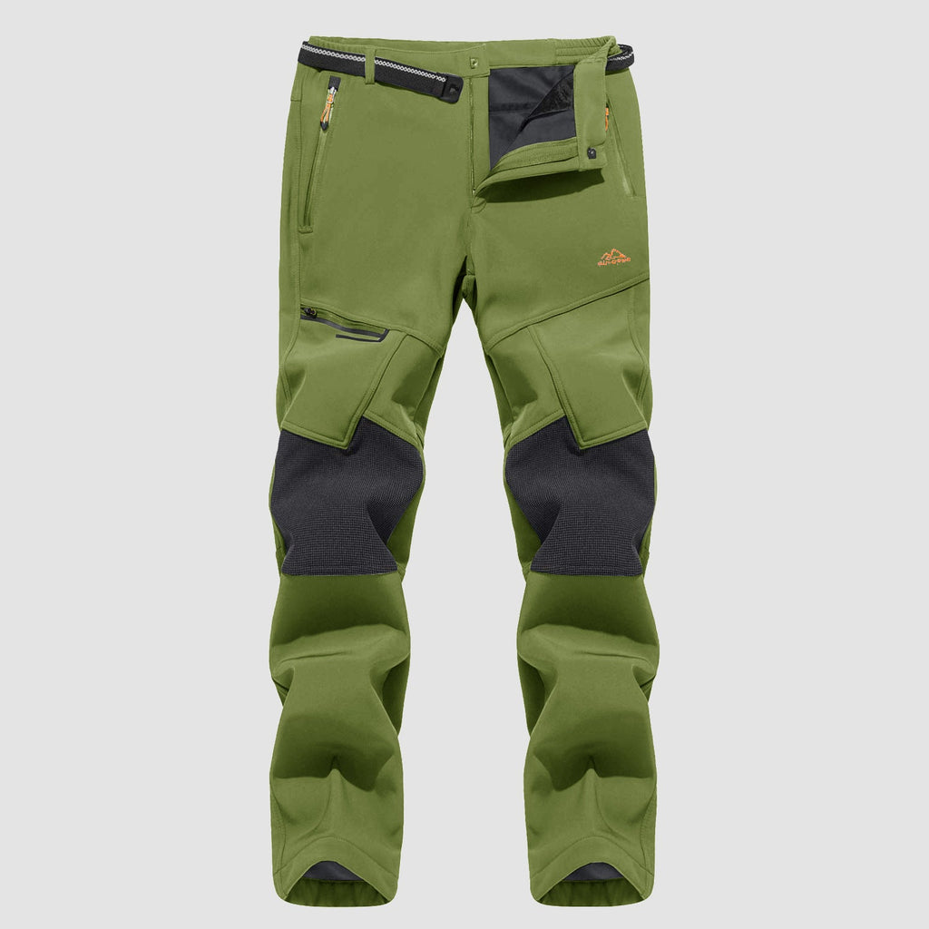 Arden Men's Fleece-Lined Ski Pants-Men's Fleece Lined Pants-CAMOUFIT-Olive-30-Camoufit