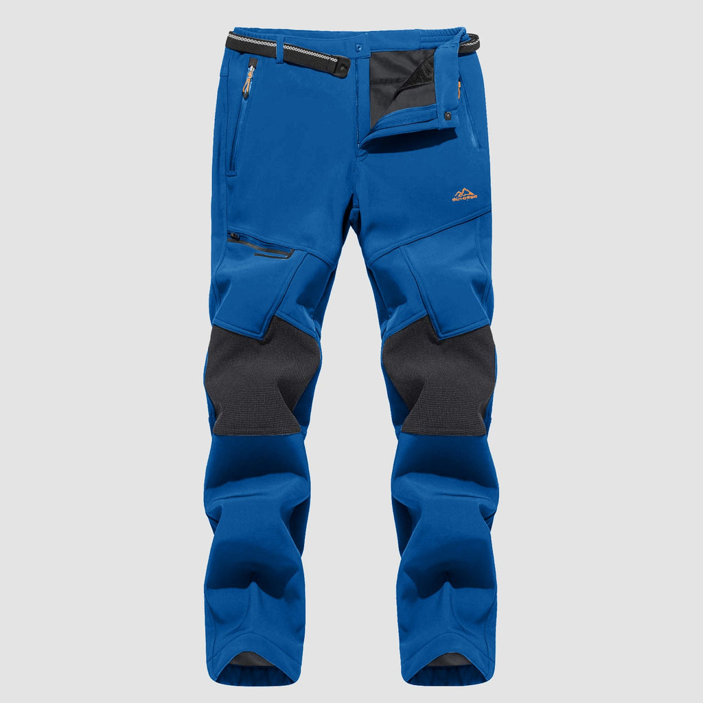 Arden Men's Fleece-Lined Ski Pants-Men's Fleece Lined Pants-CAMOUFIT-Bright Blue-30-Camoufit