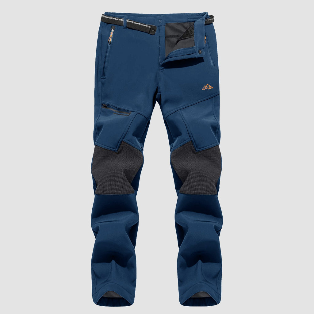Arden Men's Fleece-Lined Ski Pants-Men's Fleece Lined Pants-CAMOUFIT-Denim Blue-30-Camoufit