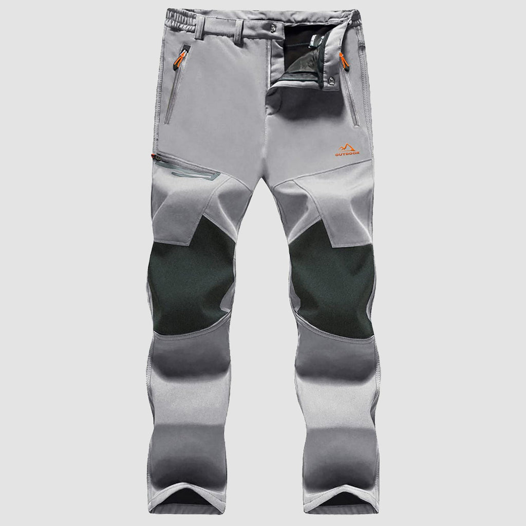 Arden Men's Fleece-Lined Ski Pants-Men's Fleece Lined Pants-CAMOUFIT-Light Grey-30-Camoufit