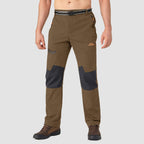 Arden Men's Fleece-Lined Ski Pants-Men's Fleece Lined Pants-CAMOUFIT-Brown-30-Camoufit