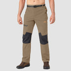 Arden Men's Fleece-Lined Ski Pants-Men's Fleece Lined Pants-CAMOUFIT-Brown-30-Camoufit