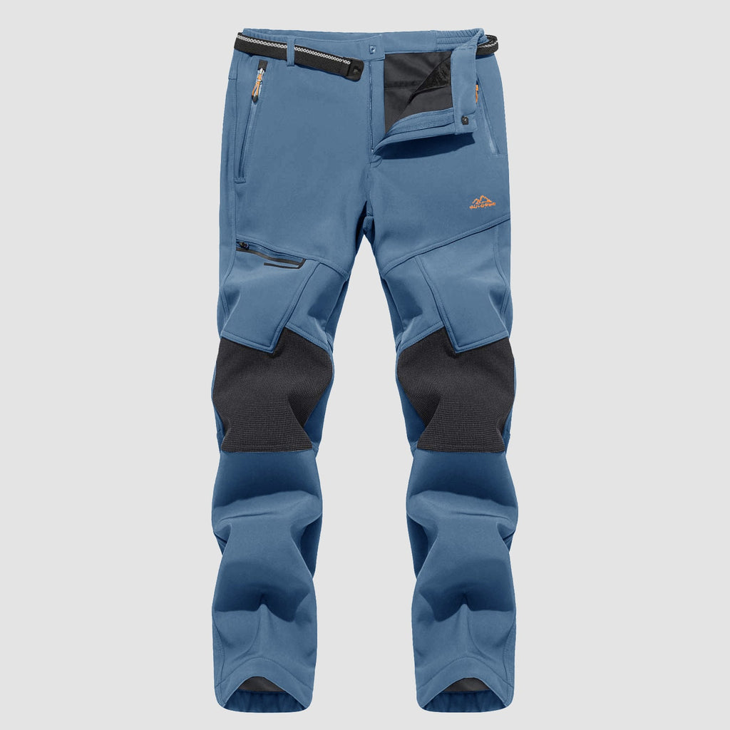 Arden Men's Fleece-Lined Ski Pants-Men's Fleece Lined Pants-CAMOUFIT-Light Blue-30-Camoufit