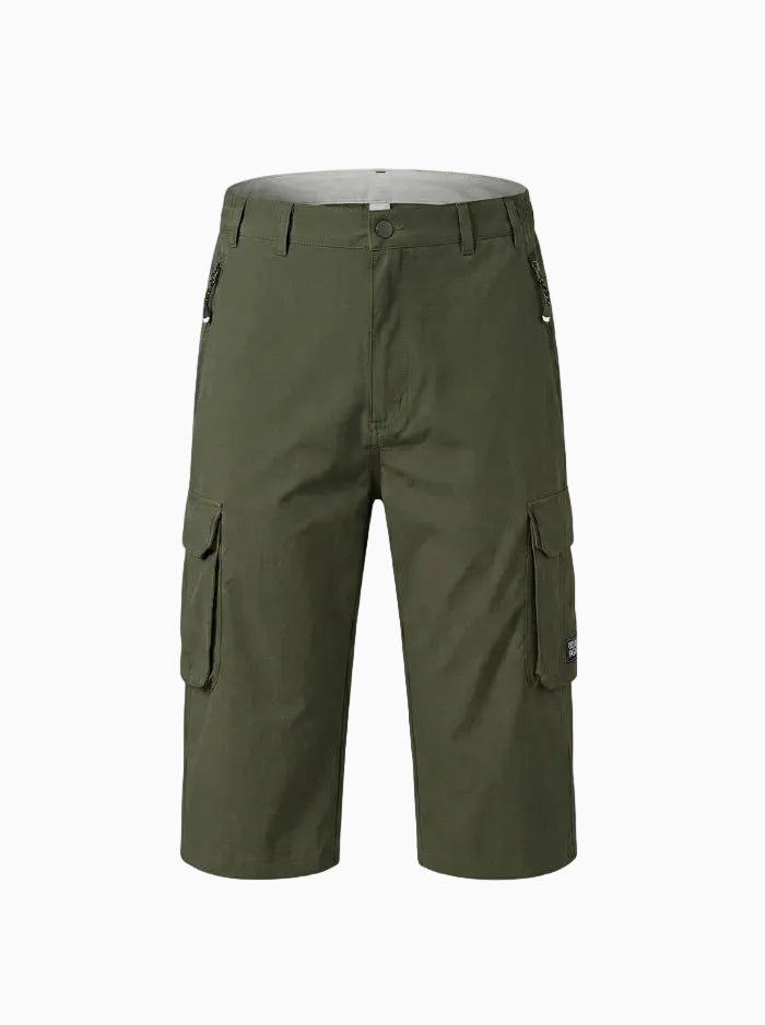 Men’s Lightweight Quick-Dry Stretch Cargo Shorts-Cargo Shorts-CAMOUFIT-Army Green-M-Camoufit