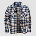 Ethan Men's Classic Cotton Plaid Flannel Shirt-Men's Flannel Jacket-CAMOUFIT-Yellow-S-Camoufit