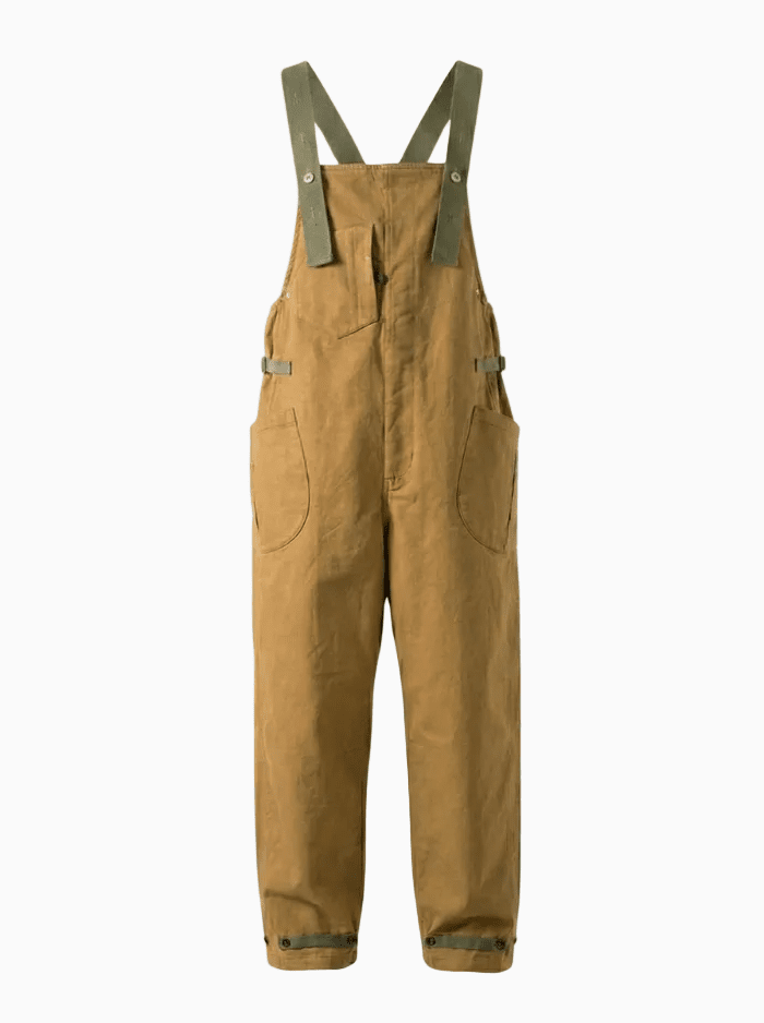 Men's Loose Stretch Overalls with Unique Pocket-Jumpsuits & Overalls-CAMOUFIT-Brown-S(Jeans 31)-Camoufit