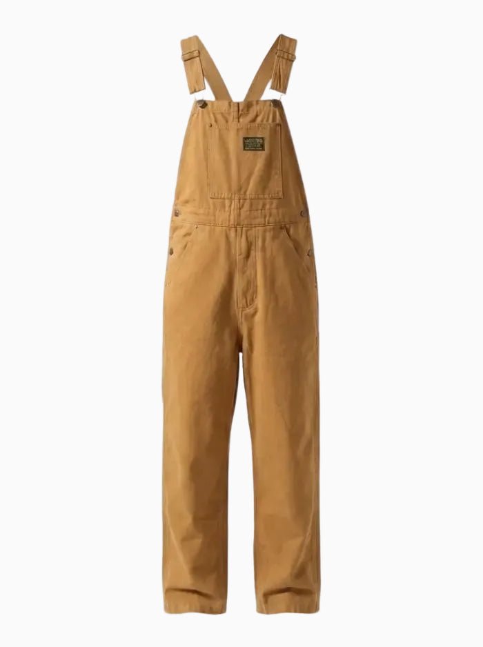 Men's Overalls Cotton Canvas Slim Fit with Pockets-Men's Overalls-CAMOUFIT-Khaki-S-Camoufit