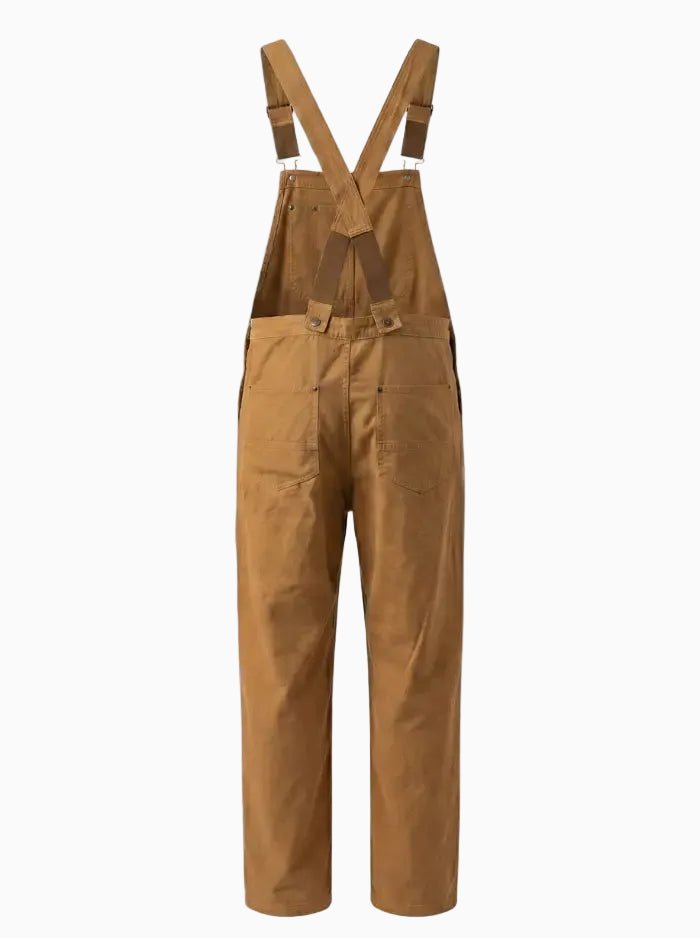 Men's Overalls Cotton Canvas Slim Fit with Pockets-Men's Overalls-CAMOUFIT-Khaki-S-Camoufit