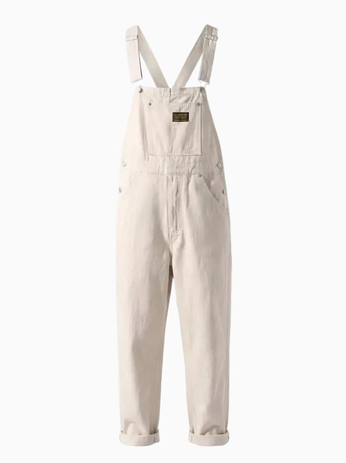 Men's Overalls Cotton Canvas Slim Fit with Pockets-Men's Overalls-CAMOUFIT-white-S-Camoufit