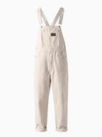 Men's Overalls Cotton Canvas Slim Fit with Pockets-Men's Overalls-CAMOUFIT-white-S-Camoufit
