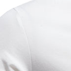 Men's Classic Polo Shirt with Button Placket Ribbed Cuffs Short Sleeves Top-Polo Shirt-Purple-S-