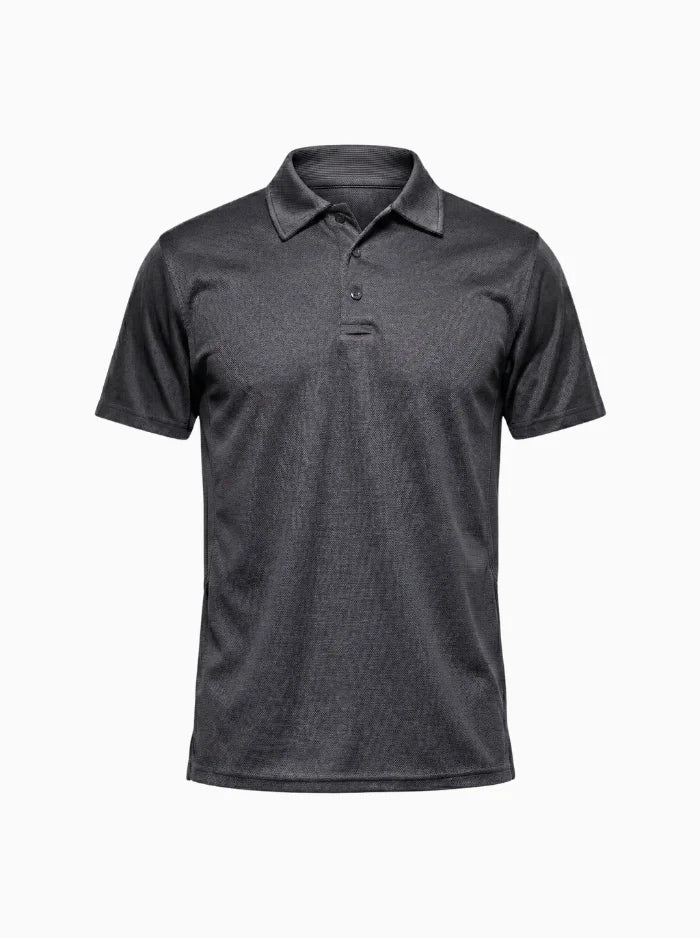 Men’s Quick-Dry Performance Golf Polo Shirt-Polo Shirt-CAMOUFIT-Dark Grey-S-Camoufit