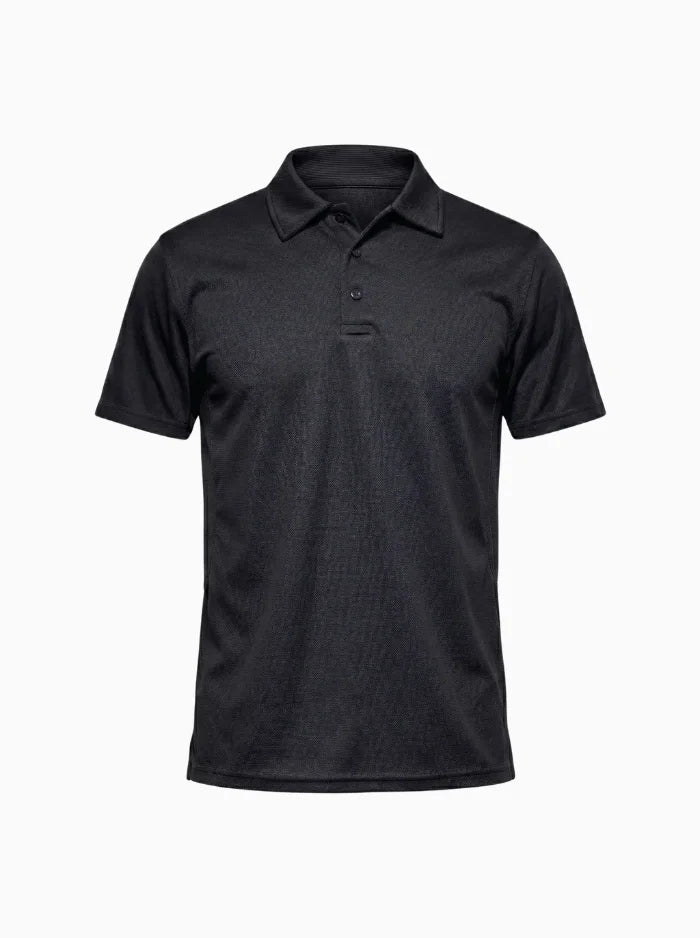 Men’s Quick-Dry Performance Golf Polo Shirt-Polo Shirt-CAMOUFIT-Black-S-Camoufit