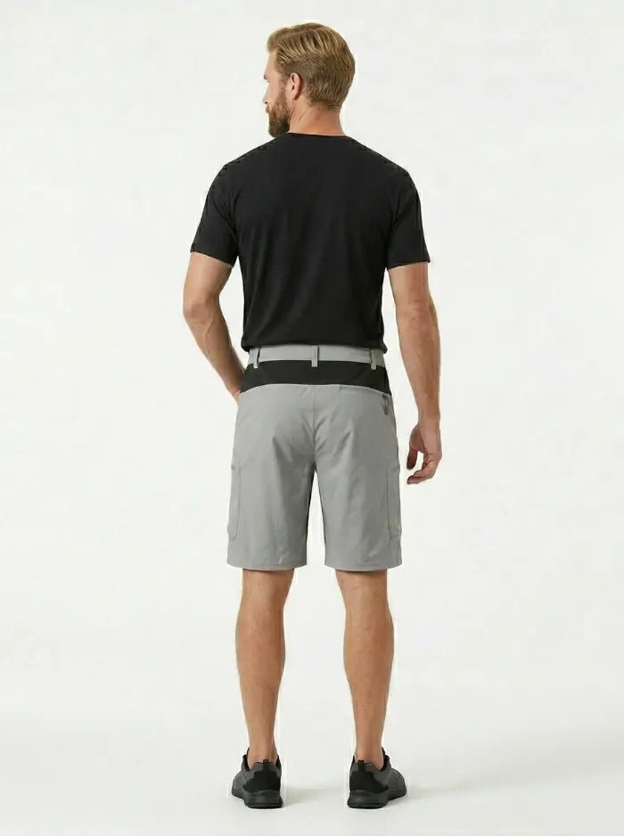 Men’s Ripstop Quick-Dry Cargo Shorts-Cargo Shorts-CAMOUFIT-Light Grey-M-Camoufit