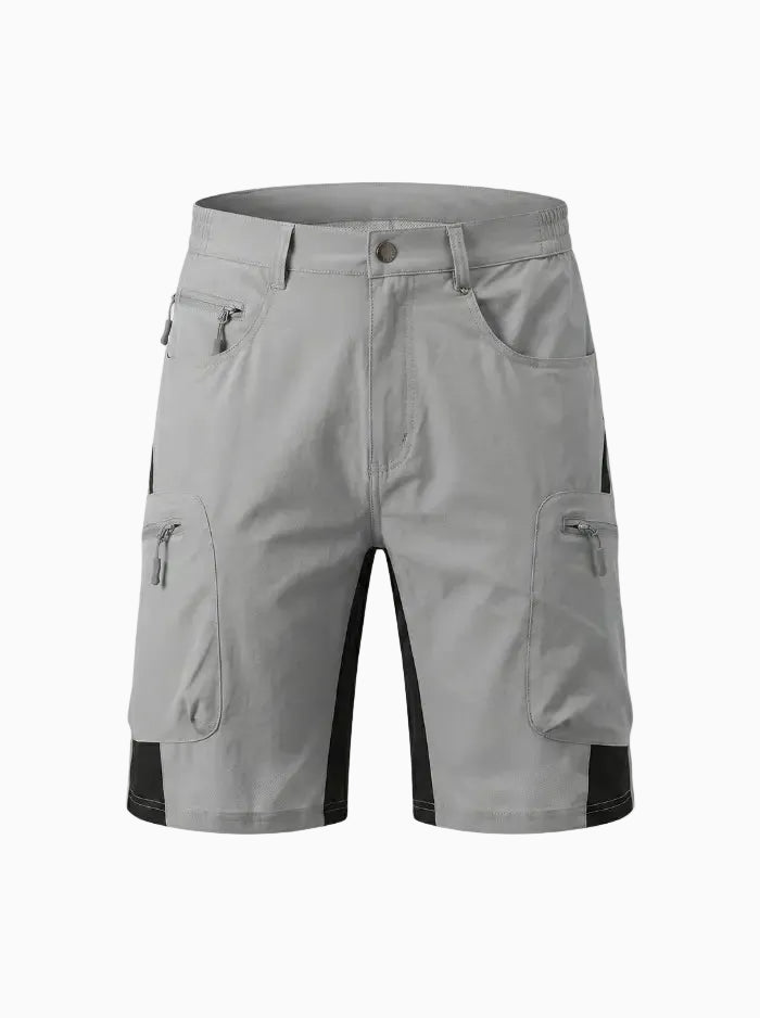 Men’s Ripstop Quick-Dry Cargo Shorts-Cargo Shorts-CAMOUFIT-Light Grey-M-Camoufit