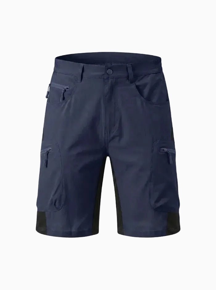Men’s Ripstop Quick-Dry Cargo Shorts-Cargo Shorts-CAMOUFIT-Navy-M-Camoufit