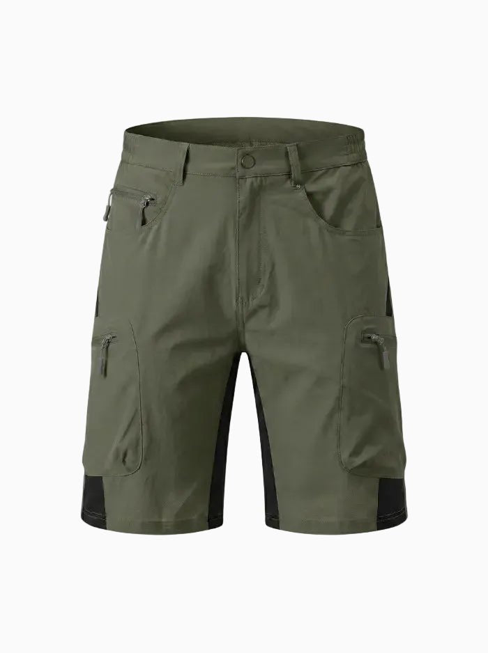 Men’s Ripstop Quick-Dry Cargo Shorts-Cargo Shorts-CAMOUFIT-Green-M-Camoufit
