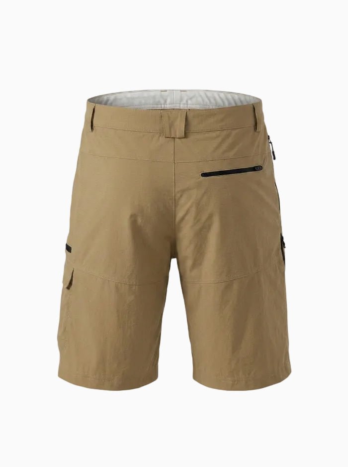 Men’s SunShield Stretch Utility Cargo Shorts-Cargo Shorts-CAMOUFIT-Khaki-M-Camoufit