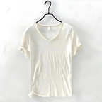 Men's Classic V-Neck T-Shirt with Short Sleeves Slub Texture Straight Fit Everyday Tee-Men's T-shirt-White-S-