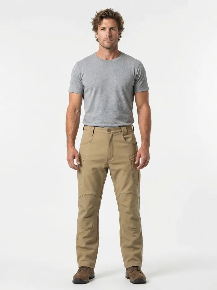 Men's Tactical Cargo Pants Waterproof Hiking Outdoor Trousers-Tactical Cargo Pants-CAMOUFIT-Khaki-S-Camoufit