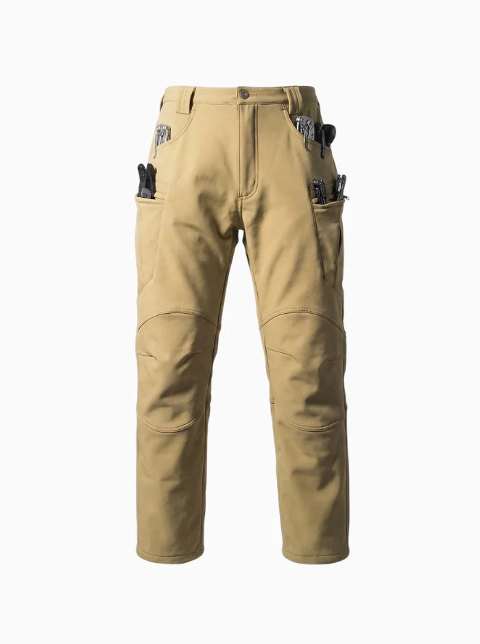 Men's Tactical Cargo Pants Waterproof Hiking Outdoor Trousers-Tactical Cargo Pants-CAMOUFIT-Khaki-S-Camoufit