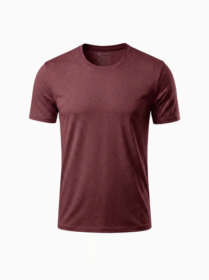 Men’s UPF 50+ Quick-Dry Performance T-Shirt-Men's T-shirt-CAMOUFIT-Wine-XS-Camoufit