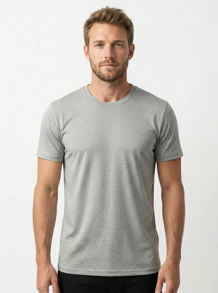 Men’s UPF 50+ Quick-Dry Performance T-Shirt-Men's T-shirt-CAMOUFIT-Light Grey-XS-Camoufit