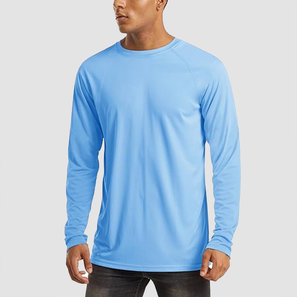 Dylan Men's Sun Protection Shirt-Men's Sport Shirt-CAMOUFIT-Blue-S-Camoufit