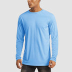 Dylan Men's Sun Protection Shirt-Men's Sport Shirt-CAMOUFIT-Blue-S-Camoufit