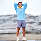 Dylan Men's Sun Protection Shirt-Men's Sport Shirt-CAMOUFIT-Blue-S-Camoufit