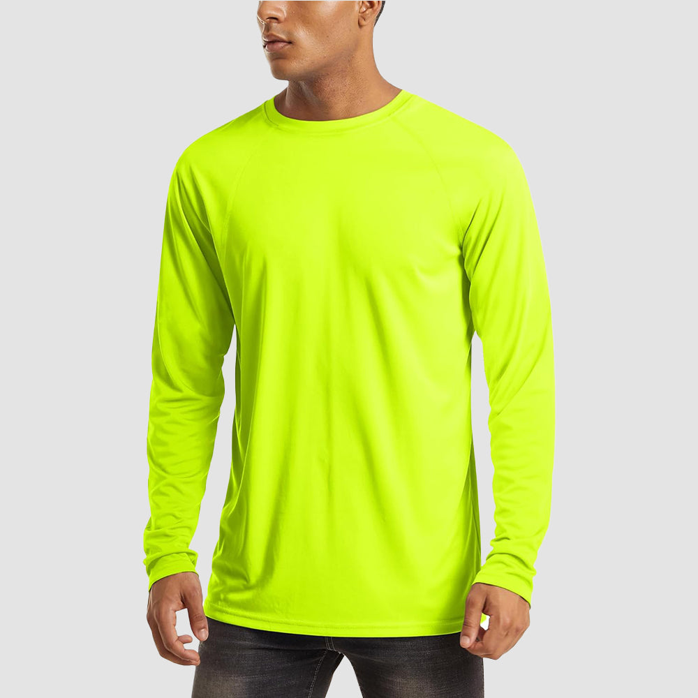 Dylan Men's Sun Protection Shirt-Men's Sport Shirt-CAMOUFIT-Bright Green-S-Camoufit