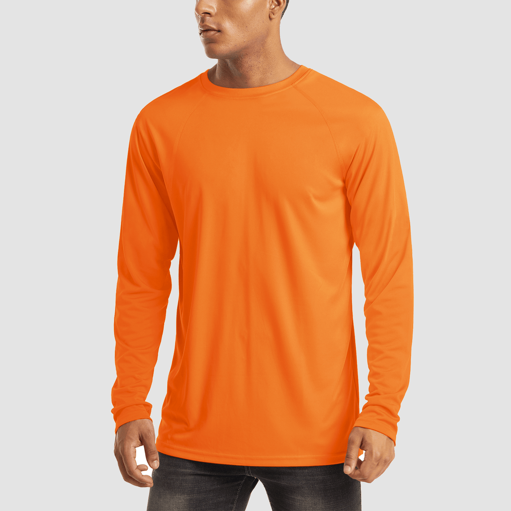 Dylan Men's Sun Protection Shirt-Men's Sport Shirt-CAMOUFIT-Orange-S-Camoufit