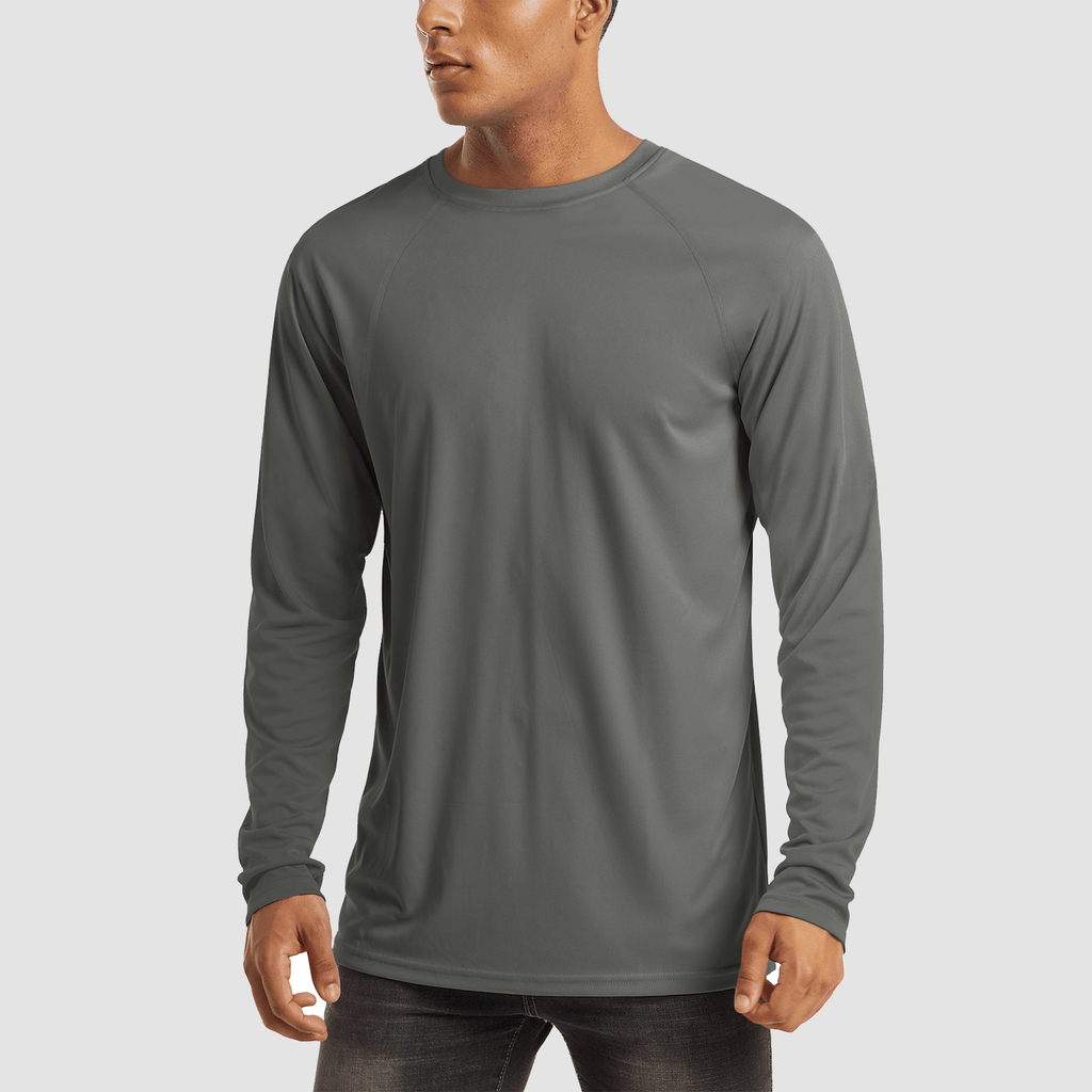 Dylan Men's Sun Protection Shirt-Men's Sport Shirt-CAMOUFIT-Dark Gray-S-Camoufit