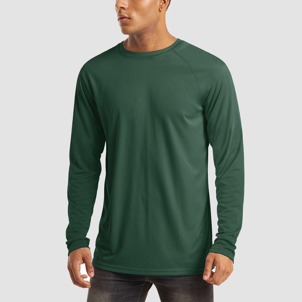 Dylan Men's Sun Protection Shirt-Men's Sport Shirt-CAMOUFIT-Dark Green-S-Camoufit