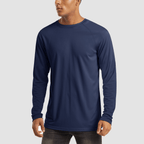Dylan Men's Sun Protection Shirt-Men's Sport Shirt-CAMOUFIT-Navy-S-Camoufit
