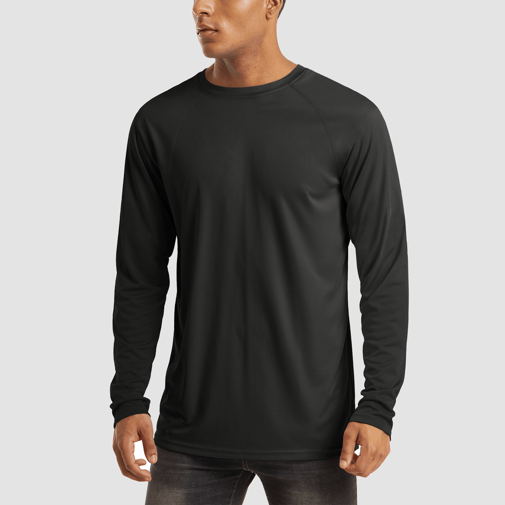 Dylan Men's Sun Protection Shirt-Men's Sport Shirt-CAMOUFIT-Black-S-Camoufit