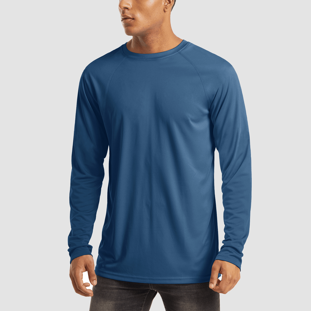 Dylan Men's Sun Protection Shirt-Men's Sport Shirt-CAMOUFIT-Blue Gray-S-Camoufit