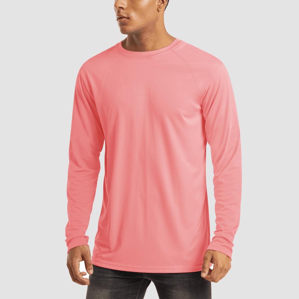 Dylan Men's Sun Protection Shirt-Men's Sport Shirt-CAMOUFIT-Pink-S-Camoufit